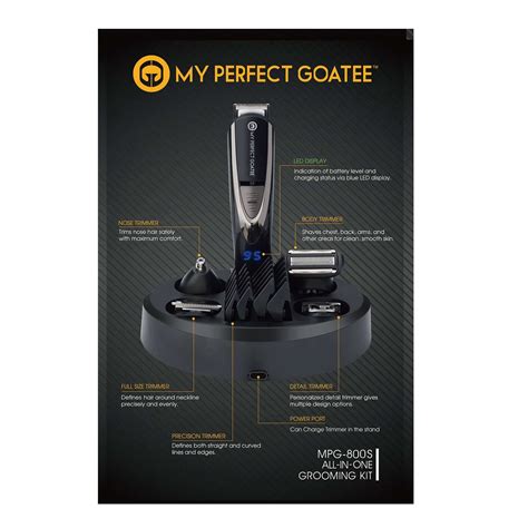 My Perfect Goatee Beard Trimmer Grooming Kit with Travel Bag