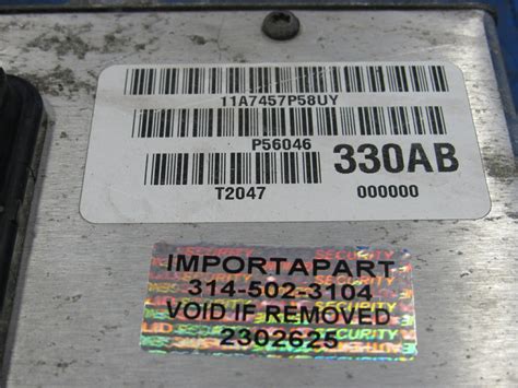 98 Dodge Dakota 5.2L ECU ECM PCM Engine Control Computer 56046330AB 330 ...