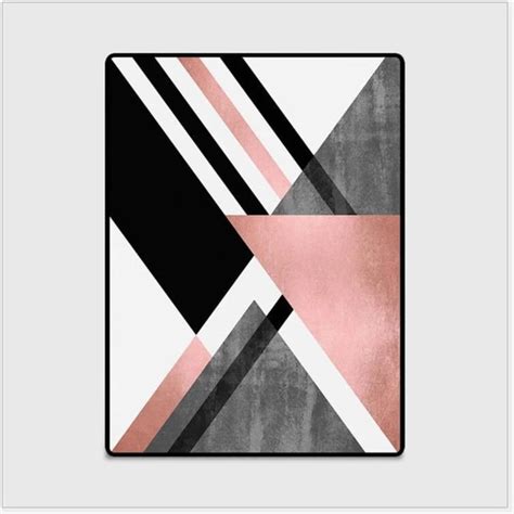 Modern Soft Carpet For Living Room Floor Mats With Black Linings ...