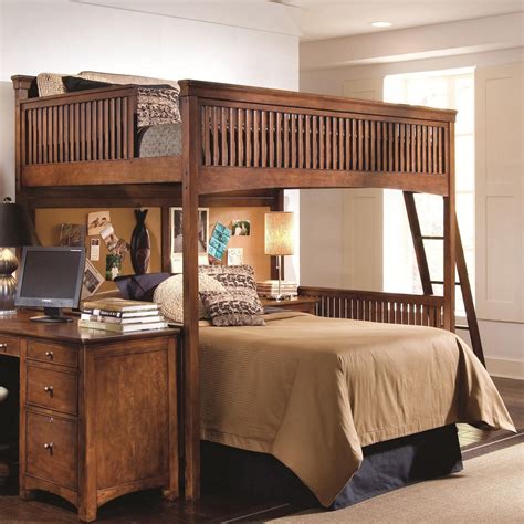 Queen Over Full L Shaped Bunk Bed