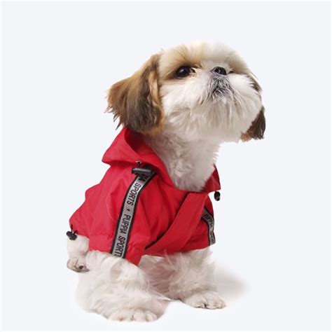 Puppia Base Jumper Raincoats Red - 3XL – Heads Up For Tails