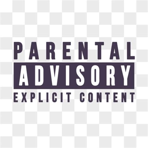 Parental Advisory PNG - Download Free & Premium Transparent Parental ...