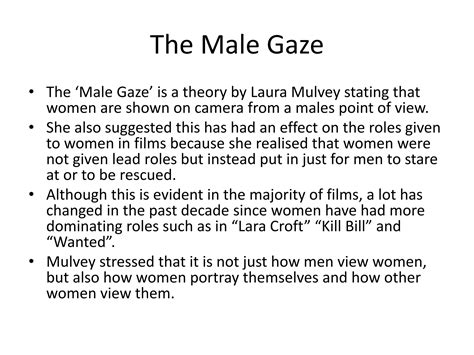 The male gaze | PPTX
