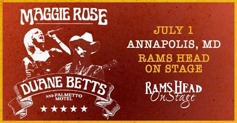 Maggie Rose & Duane Betts and Palmetto Motel: Live in Concert, Rams ...