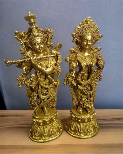 Buy Brass Radha krishna idols 18 inch – Budhshiv.com