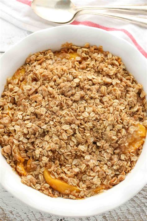 Peach Crisp - Live Well Bake Often