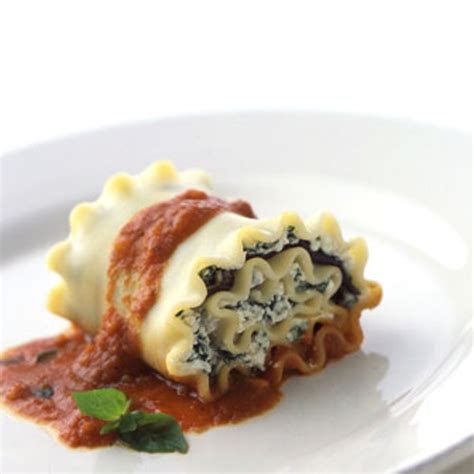 Eggplant and Spinach Lasagne Spirals recipe   Epicurious.com