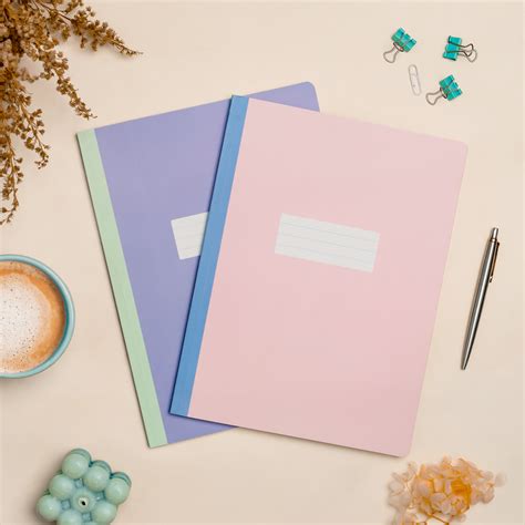 A4 Student Notebooks- Ruled - Pack of 2- Pack Name - Candy Pastel Eco ...