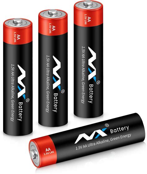 Amazon.com: AA Batteries 4 Pack Double A Battery with Power Boost, 1.5V ...
