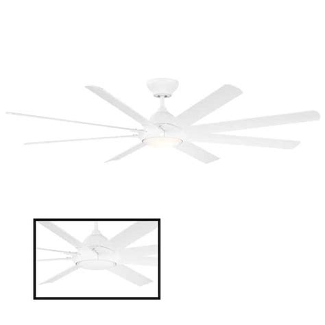 Buy Hydra 80 in. 3000K Integrated LED IndoorOutdoor Matte White Smart ...