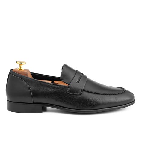 Velour black calf leather penny loafers » Cordwainers - Cordwainers