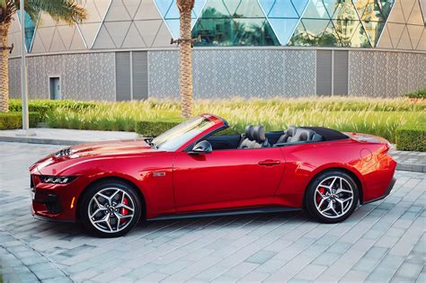 Rent Mustang GT New Gen Red Convertible in Dubai - Convertible - Octane.Rent