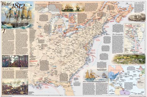War of 1812 Wall Map by National Geographic - MapSales