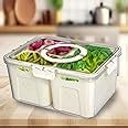 PRIME PICK Fridge Organizers Storage Box Set, 3 Compartment Fridge ...