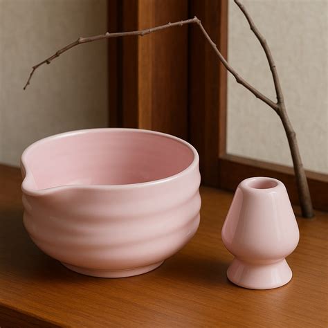 Glazed Chawan Matcha Bowl & Whisk Holder – Heapwell Superfoods