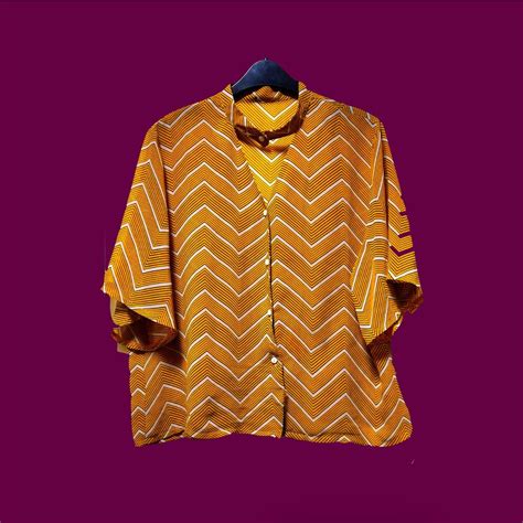 Women's Yellow and Gold Shirt | Depop