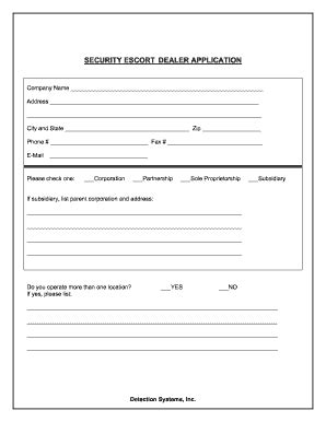 2001-2026 Form Detection Systems Security Escort Dealer Application ...