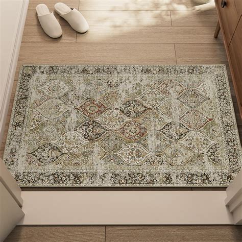Amazon.com: Moroccan Area Rug 2×3 Entry Rug Washable Non-Slip Rugs ...