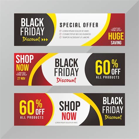 Black friday discount banner | Premium Vector