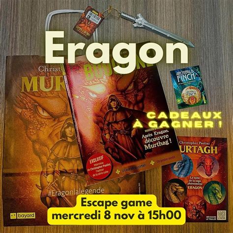 ESCAPE GAME ERAGON LECLERC MIOS, E.Leclerc Mios, Bordeaux, 8 November ...