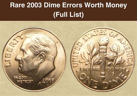2018 Dime Coin Value (Errors List, "D", "S" & "P" Mint Mark Worth ...