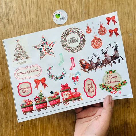 White Christmas Sticker Sheet (A) – Tulsi Resin Store