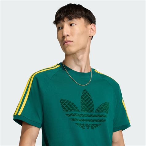 adidas MONOGRAM INFILL 3S TEE - Green | adidas India