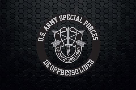 Officieel Legerlogo Forest Green De Oppresso Liber Army Special Forces