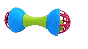 Samip Sensory Teether and Rattle for Baby, Dumbbell Rattle Toy for Baby ...