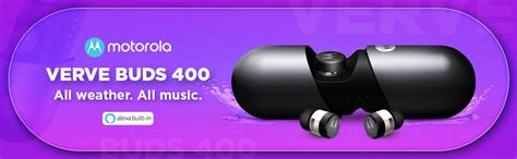 Motorola Verve Buds 400 (TWS) True Wireless Earbuds with Mic & Alexa ...