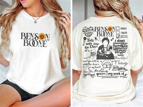 Vintage Benson Boone Shirt, Benson Boone Merch, Benson Boone Concert ...