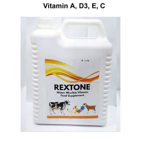 REXTONE (Water Miscible Vitamin 5 Liter) Liquid Medna Biotech Pvt. Ltd