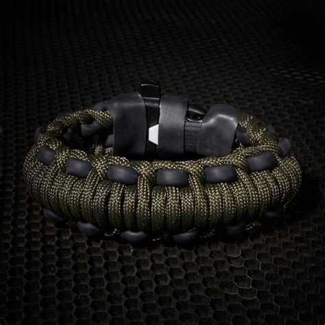 Mountaineer Survival Kit Bracelet // Olive Drab (6.5"L // Small ...
