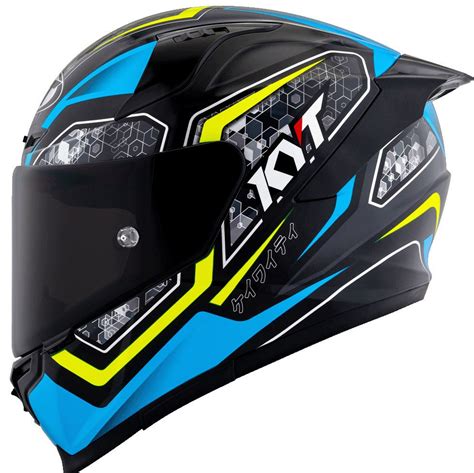 KYT Striker 2SV #01 Gloss Black Blue Helmet – AH Helmets