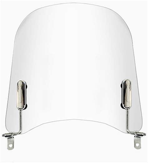 Minho Universal Motorcycle Windshields 16.5"x17.2" Windscreen Wind Splitter Wind Deflector Fit ...