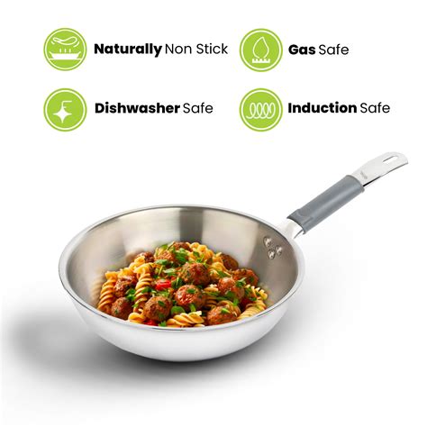 1.5L Allo CookSafe TriPly Wok | Stainless Steel | Induction Friendly ...