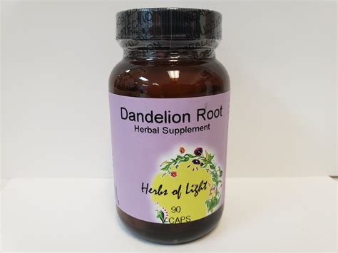 Dandelion Root Capsules | Herbal Supplement | Digestive Help - Herbs of ...