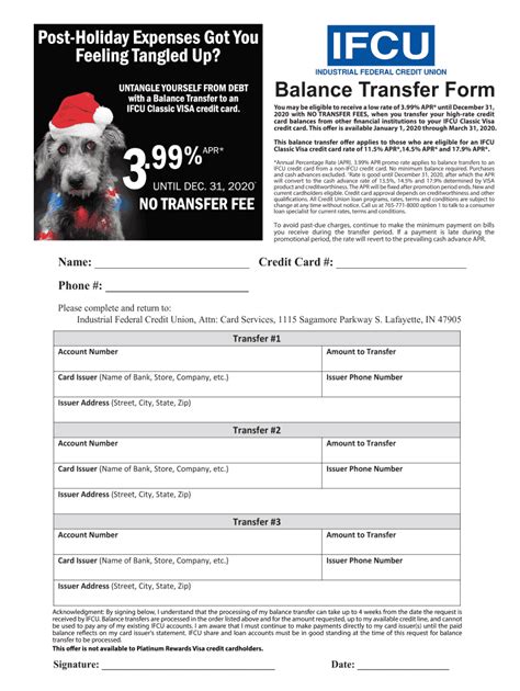 Balance Transfer Form - Fill Out, Sign & Share Online | pdfFiller