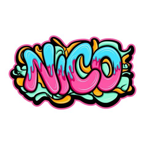 Graffiti lettering typography art illustration | Premium Vector