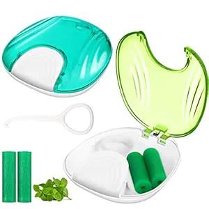 2 Aligner and Retainer Case Kits Blue and Green Retainer Box Container ...