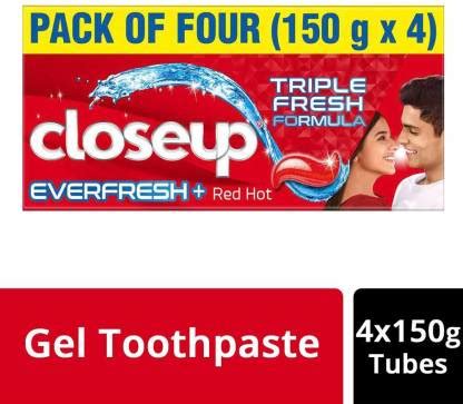 Closeup Everfresh plus With Triple Fresh Formula ( 150*4 = 600 GM ...