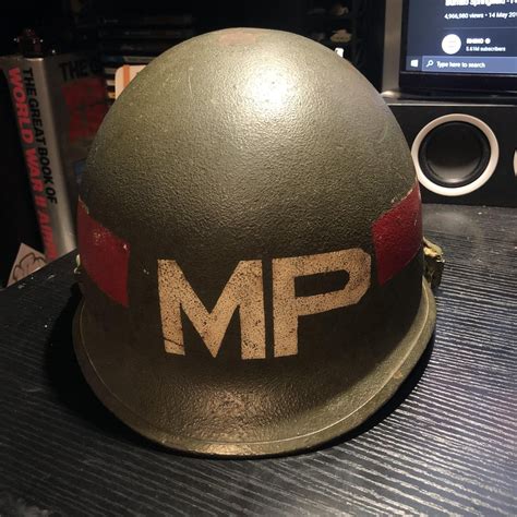 Vietnam era m1 military police helmet : r/M1Helmet