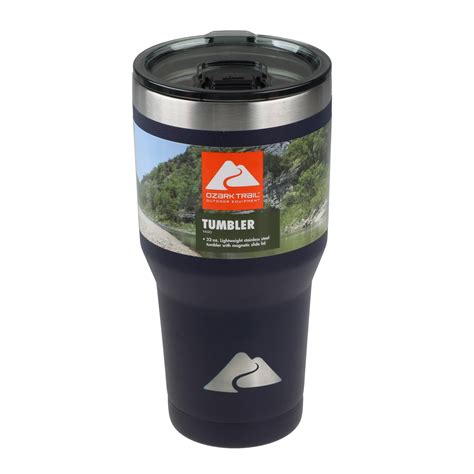 Ozark Trail 32 oz Vacuum Insulated Stainless Steel Tumbler-Black ...