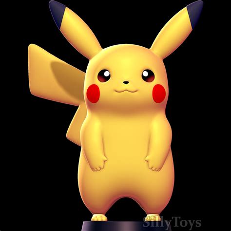 Pikachu - Pokemon free 3D print model by SillyToys on DeviantArt