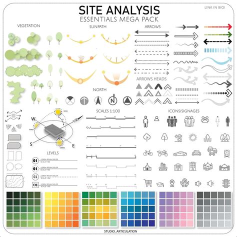 Site Analysis Color Palettes