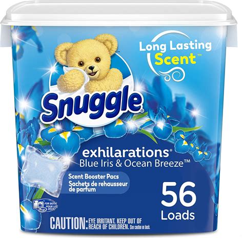 Snuggle In Wash Laundry Scent Boosters, Blue Iris & Ocean Breeze, 56 ...