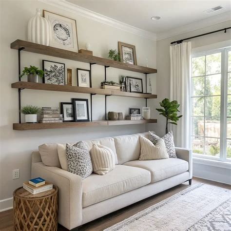 15 Stunning Staggered Floating Shelves Ideas for Modern Walls - Lawn ...