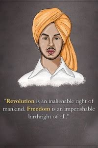 Bhagat Singh - Freedom is an imperishable birthright of all Wall Poster ...