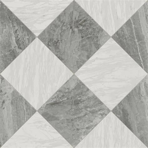 Blair 24x24 Checkerboard Polished Porcelain Tile in Oniciata Grey and ...