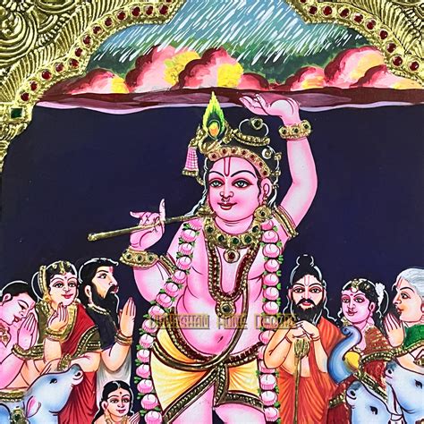 Kodavari krishna 12x15 Tanjore painting -1 board(15 days delivery time ...